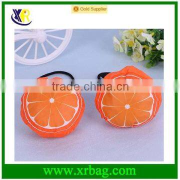 Promotional Fruit Orange Shaped Foldable Shopping Bags