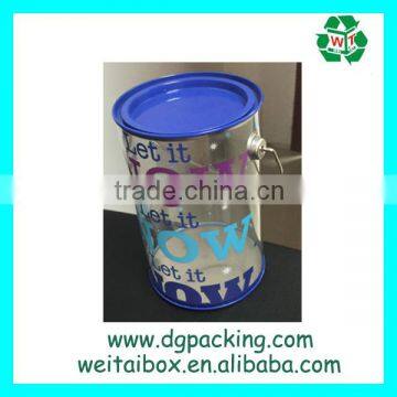 thick transparent round cylinder plastic gift box