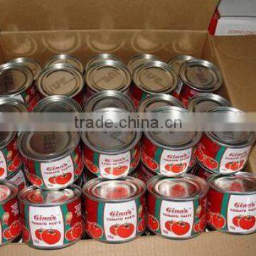 425g*12tins Tomato Paste Tomato Sauce, Concentration28-30,cold Break