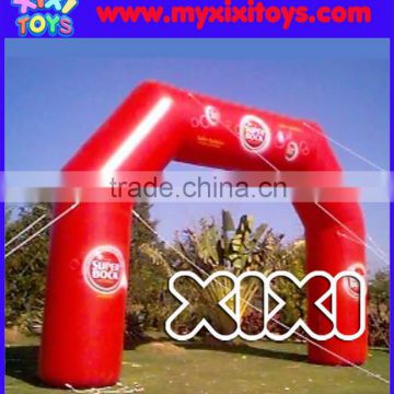 Red color inflatable arch, inflatable entrance arch, finish line arch