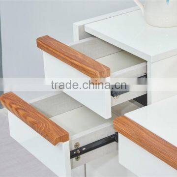 Modern High Glossy White Dresser With Mirror in Bedroom Furniture Set photo-5