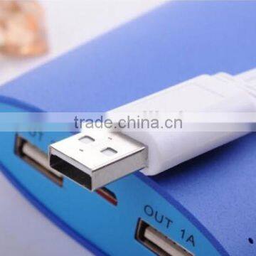 Fashionable Smart Portable 20000mah USB Mini Power Bank for Smart Moblie Phone