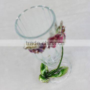 High quality Hand painted crystal glass cup