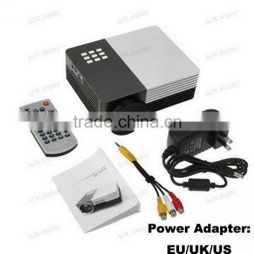 100" Portable Mini LED Projector Cinema Theater, Support PC Laptop VGA Input and SD + USB + AV Input