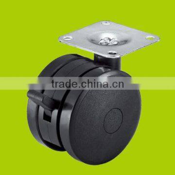 Swivel top plate furniture caster with brake(FC1711A)