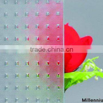 3-8mm clear pattern glass