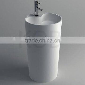 CK3007 floor standing resin bathroom set artificial stone price wash basin sizes