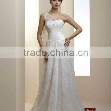 Italy Designe A-Line Wedding Dress / Gown Beaded Lace photo-2