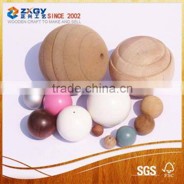 35mm pine wood ball self carved round wood aroma ball