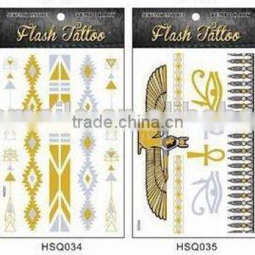 2015 Hot Selling Tattoo Sticker,temporary Tattoo Sticker,Eco-friendly Non-toxic Gold Tattoo Sticker photo-5