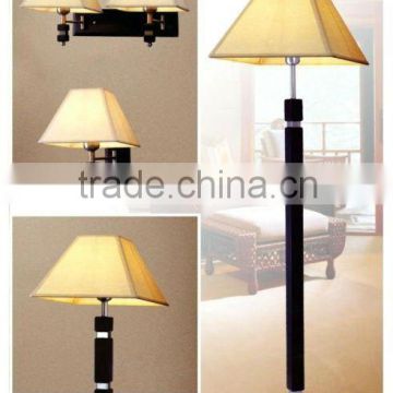 European Indoor coffee wooden floor lamp and table lamp for decoration E27