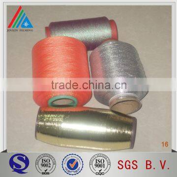 Gold/silver/red coated metallized yarn grade PET film for fabric