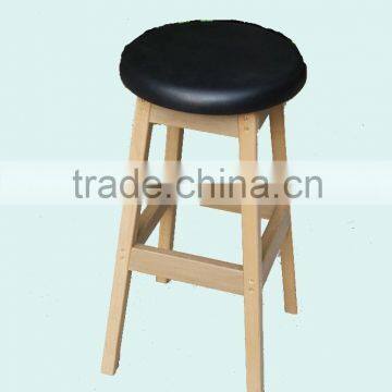 Natural Finish Outdoor Bar Stools With Cover Foam