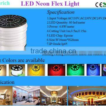 LED Flex Neon Light,4.8W/m,CE & RoHS available