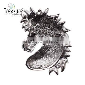 Brand Treasure Horse Brooch Yiwu Latest Design Fashion Metal Diamond Horse Brooch photo-5