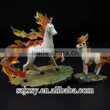 detailed pokemon small flame horse resin horse figure