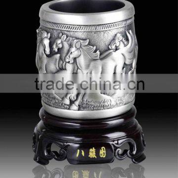 hot sexy girl animal Customized horse Carbon carving pen holder for business gift