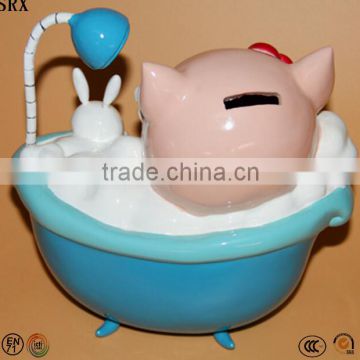 plastic pig piggy banks, pig shape piggy banks, cheap kids plastic piggy bank for sale