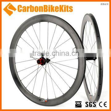 CarbonBikeKits High quality 700c 50mm carbon tubular wheels SL50T