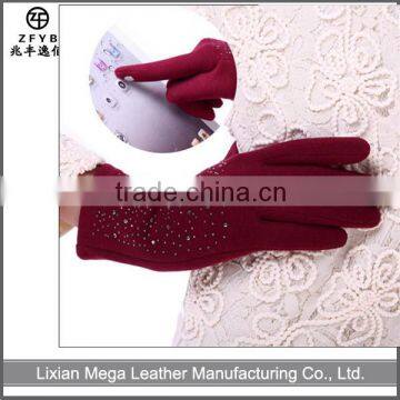 Best selling Winter Laminated Fleece touch screen Gloves manufacturer in hebei