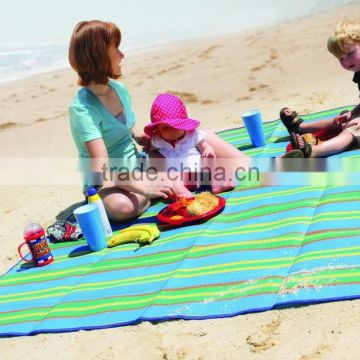 Colorful With Waterproof Foldable Camping Beach Mat For Family Picnic