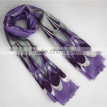 Light Wool and Silk Blended Scarf photo-4