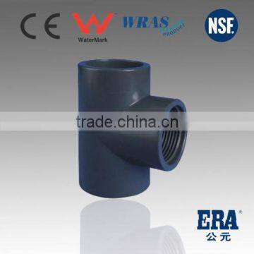 ERA brand DIN8063 PN16 PVC straight tee ,PVC straight tee