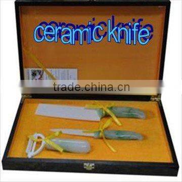 2012 hot sale LFGB certificate zirconia ceramic knife set manufacturer