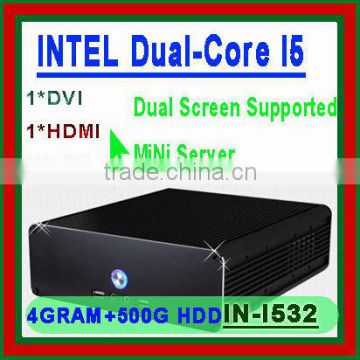 INTEL I5 3.2Ghz 4G RAM 500G HDD thin clients Ultra mini PC can be used for VOD education banking diskless workstation