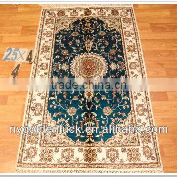 Oriental Spun Silk Hand Made Persian Tabriz Carpets