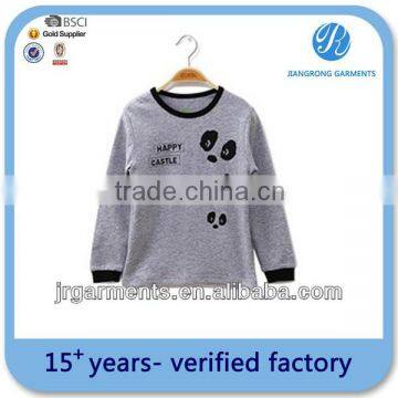 Wholesale OEM service Spandex/polyester Long sleeve T shirts for Children