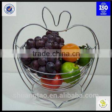 New Design High Quality Metal Fruit Basket,Wholesale Wire Baskets,Home Storage Wire Fruit Holder