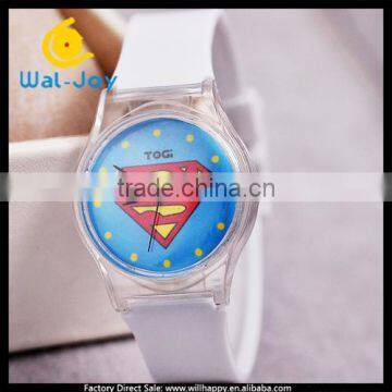 latest vogue smart personality superman children wrist watch(WJ-1483)
