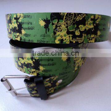 mens printing fashion belt