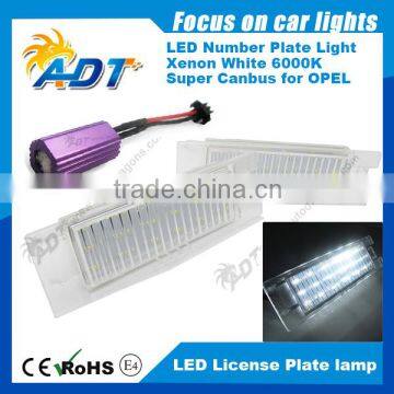 Error free Canbus LED License plate light for Opel for Zafira