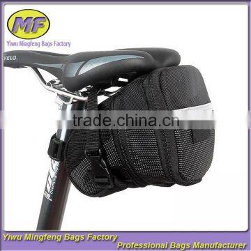 Black Bike Seat Pouch Bicycle Front Tube Bag Back Seat Storage Bag HYW048