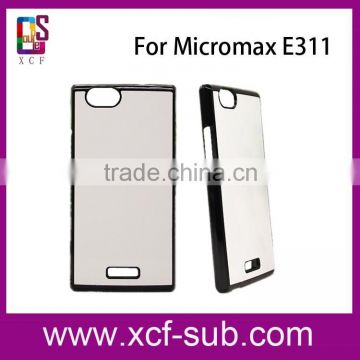 Blank Printable Black 2D Sublimation Phone Case for Micromax E311, for Micromax E313