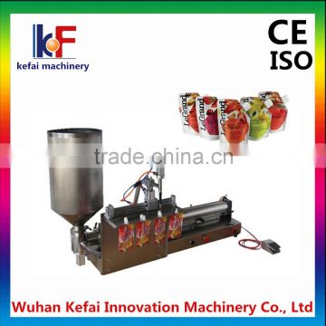 semi automatic spout pouch juice filling machine