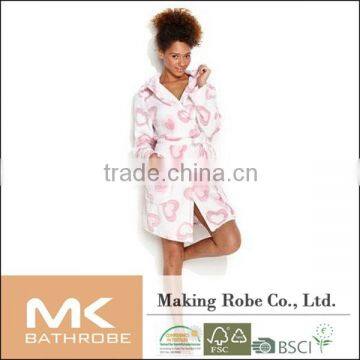 Warm Sexy Women Coral Fleece Bathrobe photo-6
