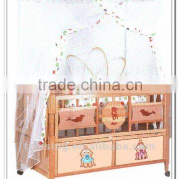 New Style Comfortabe Multifunctional Luxury Baby Wood Bed(9002F)