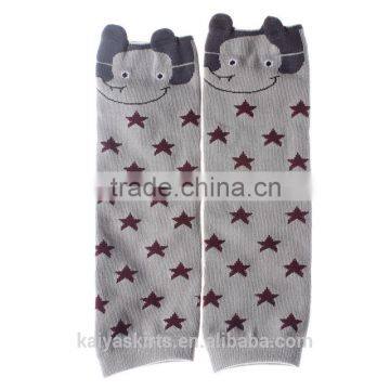 2016 new design adorable burgundy star grey elephant wholesale factory direct fancy kids leg warmers