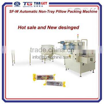 High Speed Automatic non tray biscuit or candy pillow packing mahine