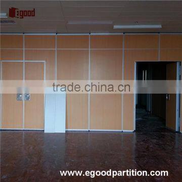 soundproof operable wall partition with doors for school dance studio