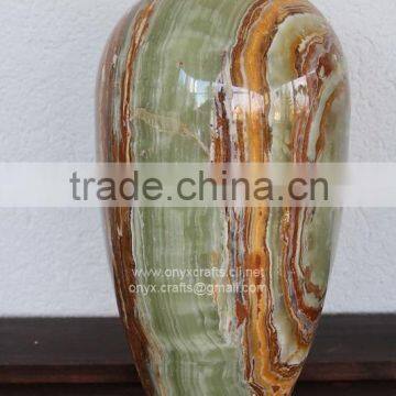 Mutli Green Onyx Flower Vase