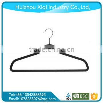 Wholesale Blackflocking hanger With Notches Anti-slip,picture hanger,tablecloth hanger