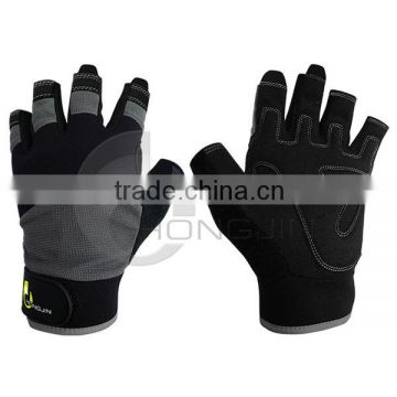 Semi Fingerless Purpose Padded Palm Craftsman's Gloves