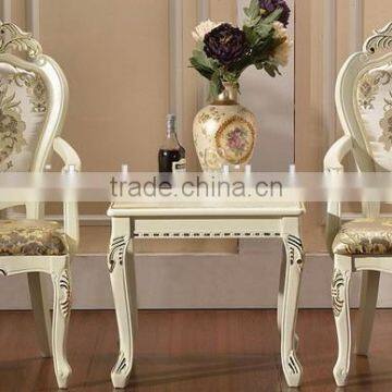 Wooden tea table and chairs set (NG2893-G&NG2878A-G)