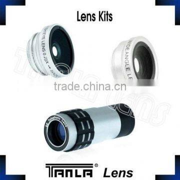 fisheye wide angle 9X telephoto lens for iphone camera lens mobile phone accessory