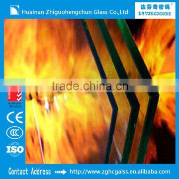 Clear Heat Strengthened Tempered Glass for Building
