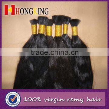 Indian Human Hair Unprocessed Wholesale Bulk Hair Extension